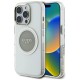 Guess IML Metal Colored Circle Classic Logo MagSafe case for iPhone 16 Pro - gray Guess IML Metal Colored Circle Classic Logo MagSafe case for iPhone 16 Pro - gray
