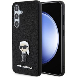 Karl Lagerfeld Fixed Glitter Ikonik Logo Metal Pin case for Samsung Galaxy S24+ - black Karl Lagerfeld Fixed Glitter Ikonik Logo Metal Pin case for Samsung Galaxy S24+ - black