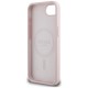 Guess Silicone Script Metal Logo MagSafe iPhone 16e Case - Pink