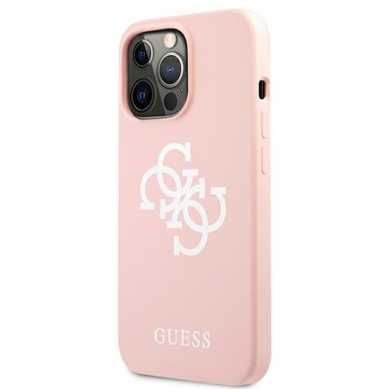 Guess Silicone 4G Logo Case for iPhone 13 Pro Max 6.7" - Pink Guess Silicone 4G Logo Case for iPhone 13 Pro Max 6.7" - Pink