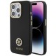 Guess Silicone Logo Strass 4G case for iPhone 15 Pro Max - black Guess Silicone Logo Strass 4G case for iPhone 15 Pro Max - black