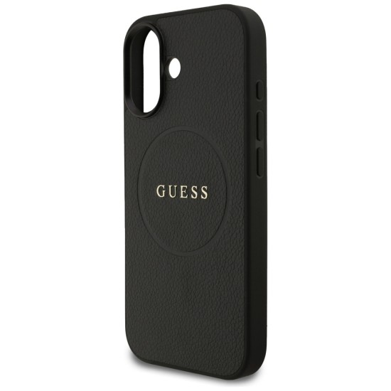 Guess Grained Ring MagSafe case for iPhone 17 - black