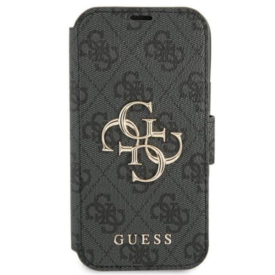 Guess GUBKP13X4GMGGR iPhone 13 Pro Max 6.7" gray/gray book 4G Big Metal Logo Guess GUBKP13X4GMGGR iPhone 13 Pro Max 6.7" gray/gray book 4G Big Metal Logo