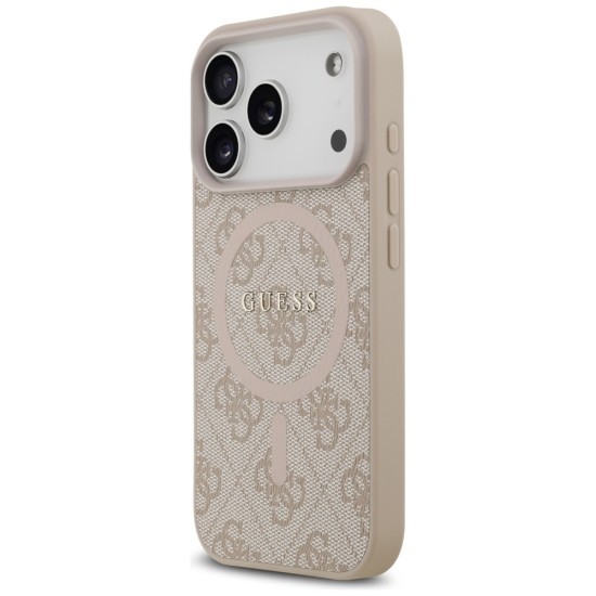 Guess 4G Ring Classic Logo MagSafe Case for iPhone 17 Pro - Pink Guess 4G Ring Classic Logo MagSafe Case for iPhone 17 Pro - Pink