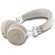 Guess Bluetooth on-ear headphones ENC GUBH70PGTSPSE beige/beige Grained Classic Round Shape Guess Bluetooth on-ear headphones ENC GUBH70PGTSPSE beige/beige Grained Classic Round Shape
