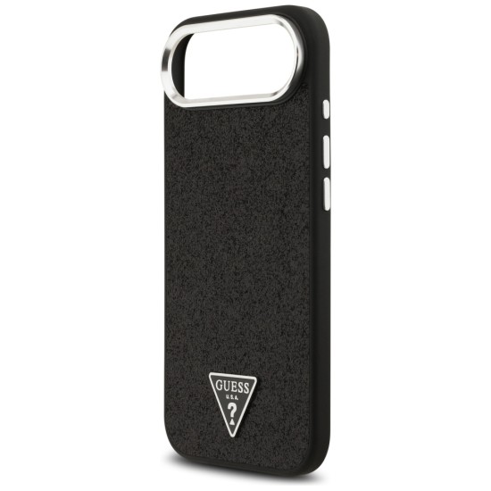 Guess Glitter Triangle Logo MagSafe Case for iPhone 17 Air - Black Guess Glitter Triangle Logo MagSafe Case for iPhone 17 Air - Black