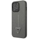 Guess Saffiano Triangle Logo case for iPhone 13 Pro Max 6.7" - silver Guess Saffiano Triangle Logo case for iPhone 13 Pro Max 6.7" - silver