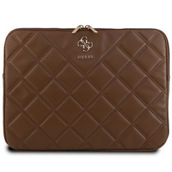 Guess Quilted 4G cover for a 14" laptop - brown Guess Quilted 4G cover for a 14" laptop - brown