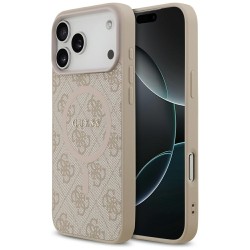 Guess 4G Ring Classic Logo MagSafena iPhone 17 Pro Max Case - Pink