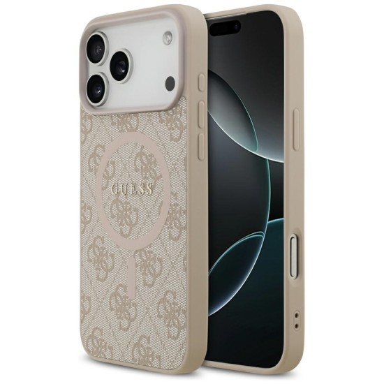 Guess 4G Ring Classic Logo MagSafena iPhone 17 Pro Max Case - Pink Guess 4G Ring Classic Logo MagSafena iPhone 17 Pro Max Case - Pink