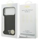 Guess Glitter Triangle Logo MagSafe Case for iPhone 17 Pro Max - Black