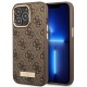 Guess GUHMP14LU4GPRW iPhone 14 Pro 6.1 "brown / brown hard case 4G Logo Plate MagSafe Guess GUHMP14LU4GPRW iPhone 14 Pro 6.1 "brown / brown hard case 4G Logo Plate MagSafe