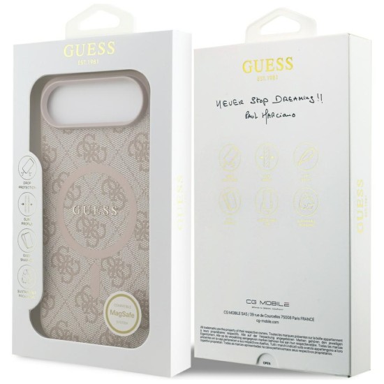 Guess 4G Ring Classic Logo MagSafe Case for iPhone 17 Air - Pink