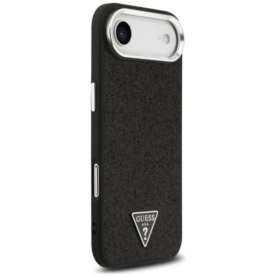Guess Glitter Triangle Logo MagSafe Case for iPhone 17 Air - Black Guess Glitter Triangle Logo MagSafe Case for iPhone 17 Air - Black