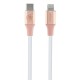 Guess Ebossed Logo USB-C / Lightning Cable 1.5m Fast Charging - Pink Guess Ebossed Logo USB-C / Lightning Cable 1.5m Fast Charging - Pink