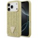 Guess Rhinestone Triangle Logo iPhone 17 Pro Case - Gold Guess Rhinestone Triangle Logo iPhone 17 Pro Case - Gold