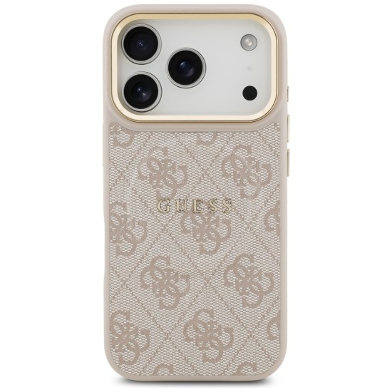 Guess 4G PU Classic Logo MagSafe Case for iPhone 17 Pro - Pink