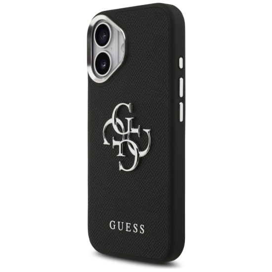 Guess Grained Big 4G Classic Logo case for iPhone 17 - black Guess Grained Big 4G Classic Logo case for iPhone 17 - black