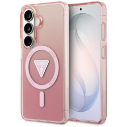 Guess IML Gradient Triangle MagSafe Case for Samsung Galaxy S26 - Pink