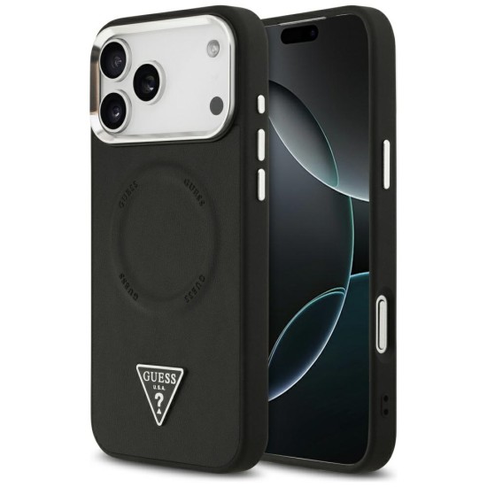 Guess Triangle Logo MagSafe Case for iPhone 17 Pro Max - Black