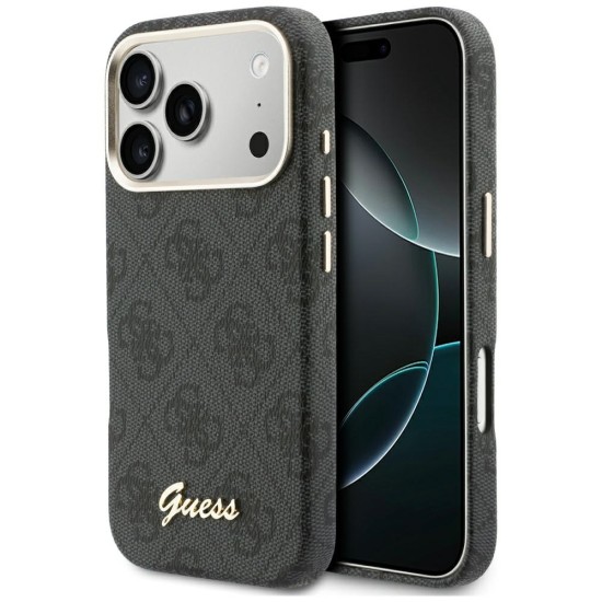 Guess 4G Script MagSafe case for iPhone 17 Pro - black