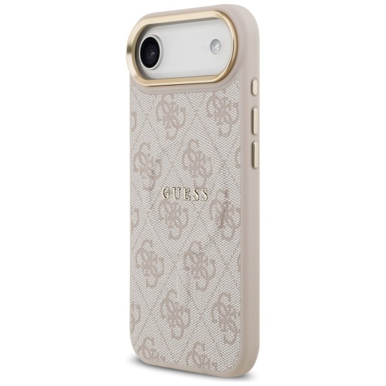 Guess 4G PU Classic Logo MagSafe Case for iPhone 17 Air - Pink