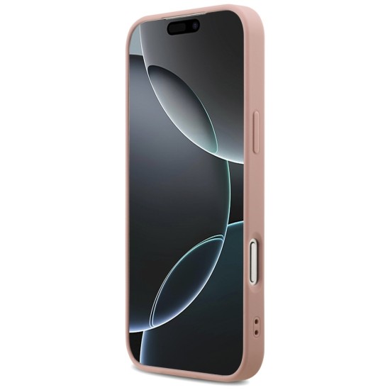 Guess Fixed Glitter Big 4G Case for iPhone 17 Pro Max - Pink
