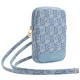 Guess Zip GCube Bottom Stripe phone bag - blue Guess Zip GCube Bottom Stripe phone bag - blue