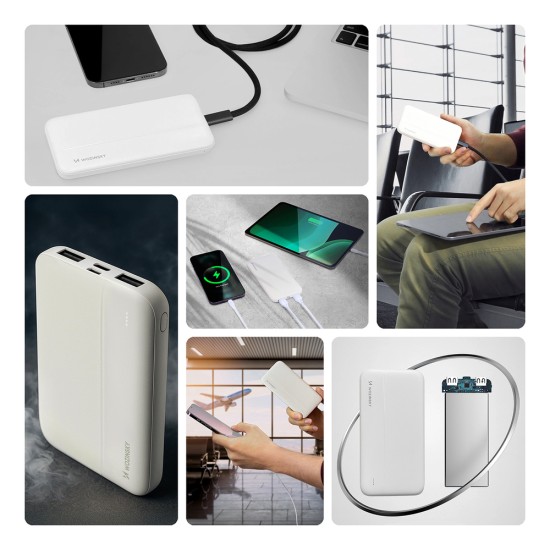 Wozinsky powerbank Li-Po 10000mAh 2 x USB white (WPBWE1) Wozinsky powerbank Li-Po 10000mAh 2 x USB white (WPBWE1)