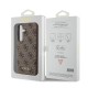 Guess 4G Metal Gold Logo case for Samsung Galaxy A35 - brown