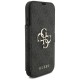 Guess Book 4G Metal Logo Case for iPhone 17 Pro - Black