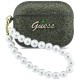 Guess Glitter Pearl Strap Case for AirPods Pro 3 - Black and Glitter Guess Glitter Pearl Strap Case for AirPods Pro 3 - Black and Glitter