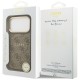Guess 4G PU Classic Logo MagSafe Case for iPhone 17 Pro - Brown