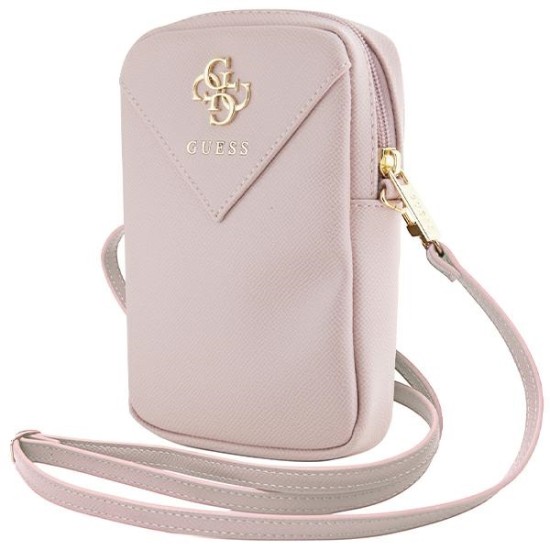 Guess Zip Triangle 4G bag - pink Guess Zip Triangle 4G bag - pink