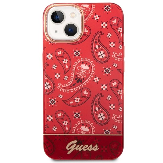 Guess GUHCP14SHGBNHR iPhone 14 6.1" red/red hardcase Bandana Paisley Guess GUHCP14SHGBNHR iPhone 14 6.1" red/red hardcase Bandana Paisley