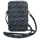 Guess Zip GCube Bottom Stripe phone bag - black Guess Zip GCube Bottom Stripe phone bag - black