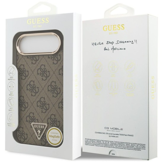 Guess 4G Triangle Logo MagSafe Case for iPhone Air Brown - Gold Guess 4G Triangle Logo MagSafe Case for iPhone Air Brown - Gold