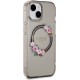 Guess IML Flowers Wreath MagSafe case for iPhone 15 / 14 / 13 - black Guess IML Flowers Wreath MagSafe case for iPhone 15 / 14 / 13 - black
