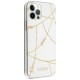 Guess Gold Chain Collection iPhone 12 Pro Max 6.7" Case - White