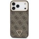 Guess 4G Triangle Logo MagSafe Case for iPhone 17 Pro Max - Brown &amp;amp; Gold