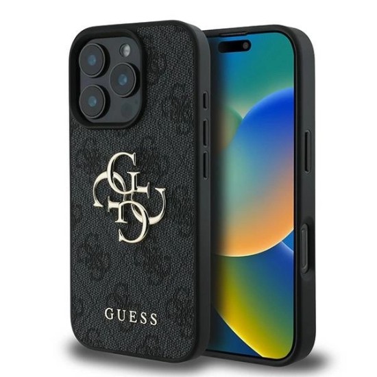 Guess 4G Big Logo Case for iPhone 16 Pro - Black Guess 4G Big Logo Case for iPhone 16 Pro - Black