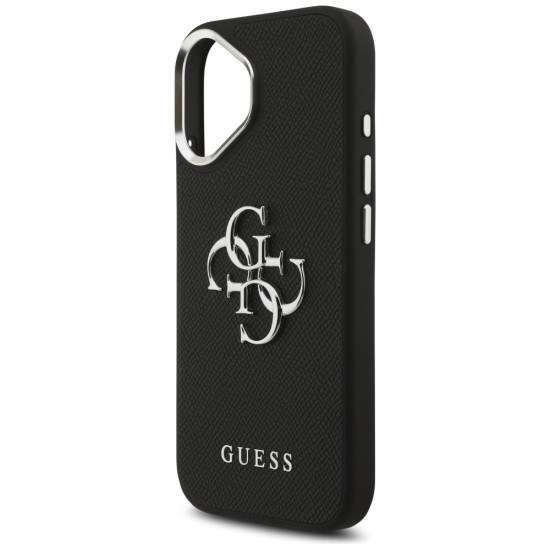 Guess Grained Big 4G Classic Logo case for iPhone 17 - black Guess Grained Big 4G Classic Logo case for iPhone 17 - black