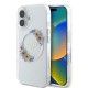 Guess IML Flowers Wreath MagSafe iPhone 16 Plus Case - Clear Guess IML Flowers Wreath MagSafe iPhone 16 Plus Case - Clear