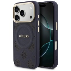 Guess Peony Hot Stamp MagSafe Case for iPhone 17 Pro - Blue Guess Peony Hot Stamp MagSafe Case for iPhone 17 Pro - Blue