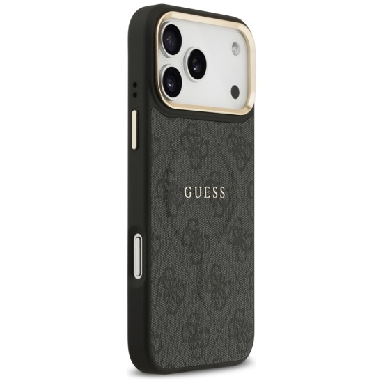 Guess 4G PU Classic Logo MagSafe case for iPhone 17 Pro Max - black