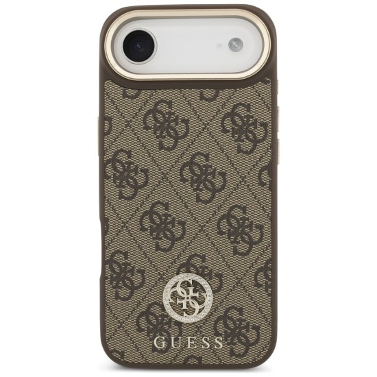 Guess 4G Strass Logo MagSafe Case for iPhone Air - Brown