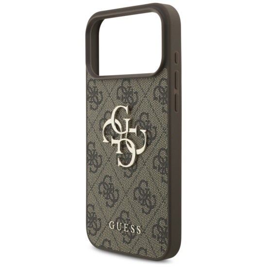 Guess 4G Big Logo Case for iPhone 17 Pro Max - Brown
