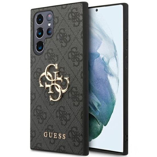 Guess GUHCS23L4GMGGR S23 Ultra S918 grey/grey hardcase 4G Big Metal Logo Guess GUHCS23L4GMGGR S23 Ultra S918 grey/grey hardcase 4G Big Metal Logo