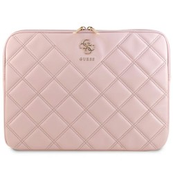 Guess Quilted 4G cover for a 14" laptop - pink Guess Quilted 4G cover for a 14" laptop - pink
