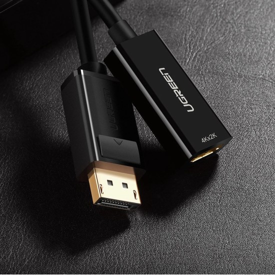 Ugreen Cable Cable from DisplayPort (Male) to HDMI (Female) (Unidirectional) 1080P 60Hz 12bit Black (40362) Ugreen Cable Cable from DisplayPort (Male) to HDMI (Female) (Unidirectional) 1080P 60Hz 12bit Black (40362)